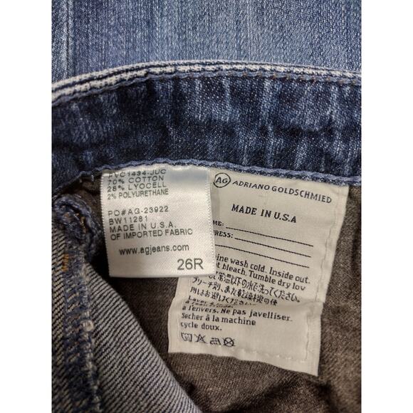 Adriano Goldschmied Jeans Women 26R The Prima Mid Rise Cigarette Medium Wash - Picture 5 of 13